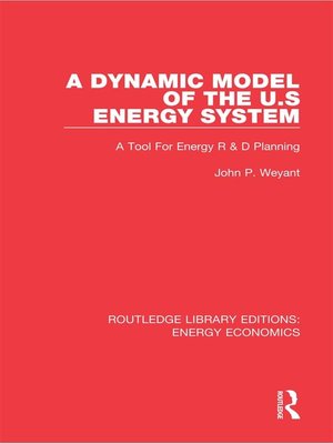 cover image of A Dynamic Model of the US Energy System